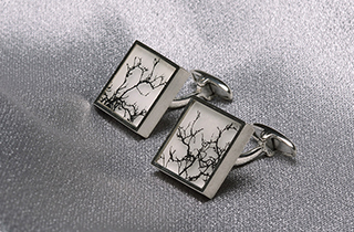 The Coral Square Heavy Cufflinks